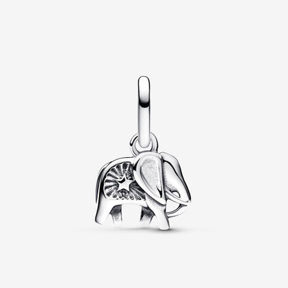 Elephant Dangle Pendant Silver