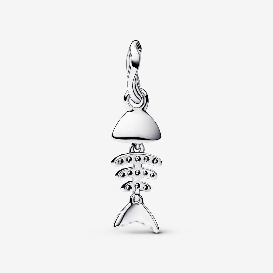 Sterling Silver Fishbone Charm