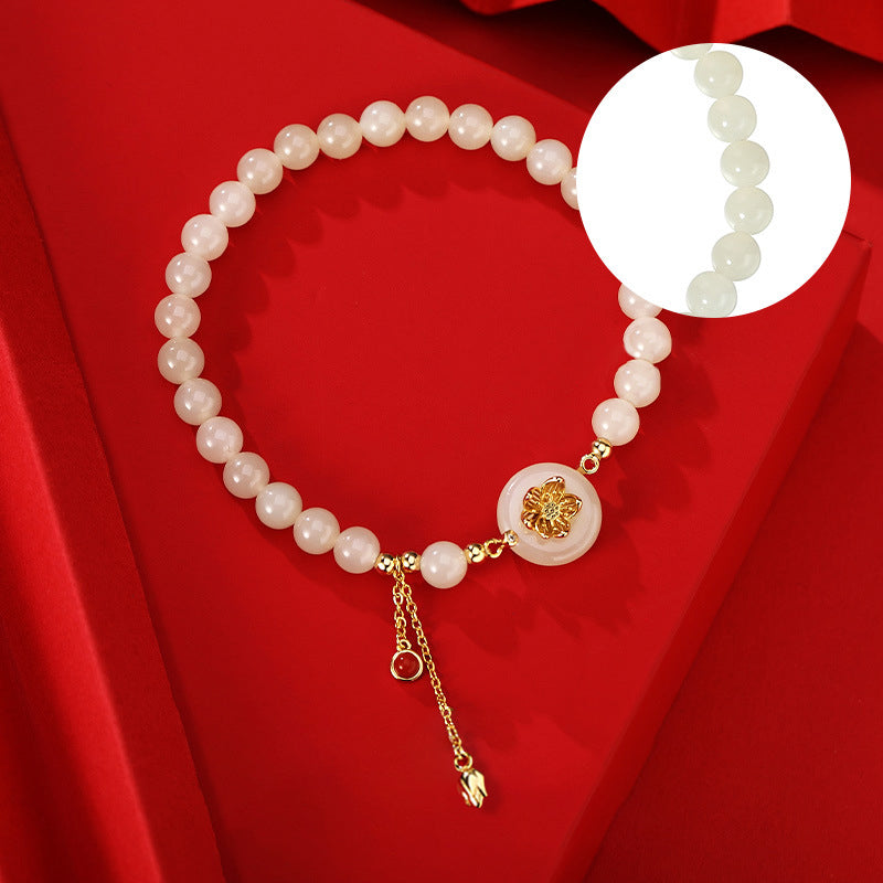 Twin Lotus Bracelet 925 Silver Modern Chinese Jewelry