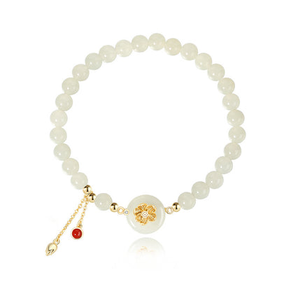 Twin Lotus Bracelet 925 Silver Modern Chinese Jewelry