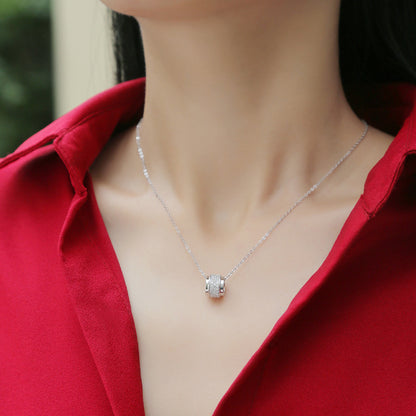 Unique Geometric Moissanite Pendant Necklace