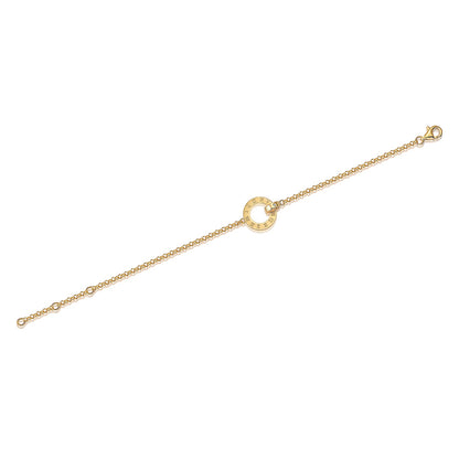 Unisex Geometric Sterling Silver Bracelet with Moissanite