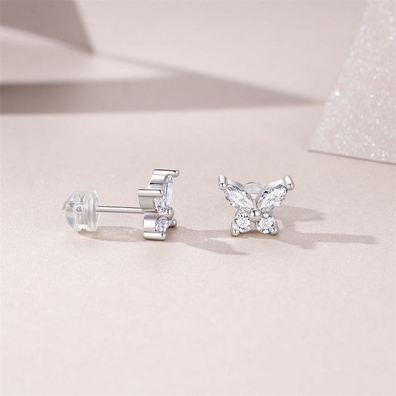 Versatile Butterfly Moissanite Earrings for Modern Women