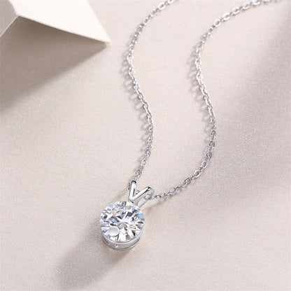 Versatile Layered Moissanite Necklace for Office and Casual Wear