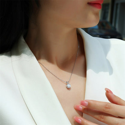 Versatile Layered Moissanite Necklace for Office and Casual Wear