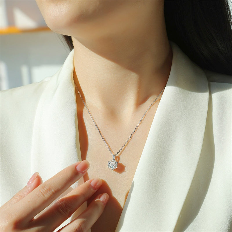 Versatile Moissanite Necklace for Office and Casual Wear