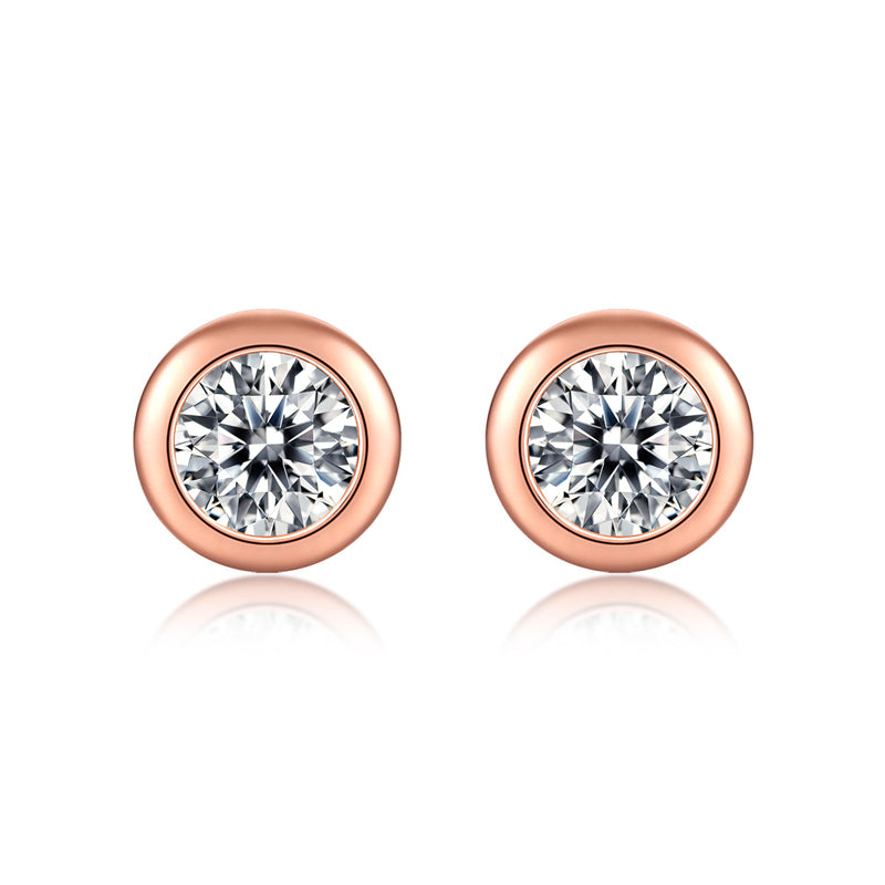 Versatile Round Moissanite Bubble Earrings for Modern Women