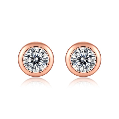 Versatile Round Moissanite Bubble Earrings for Modern Women