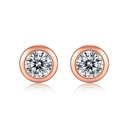 Versatile Round Moissanite Bubble Earrings for Modern Women