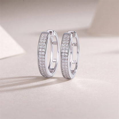 Versatile Round Moissanite Earrings for Women