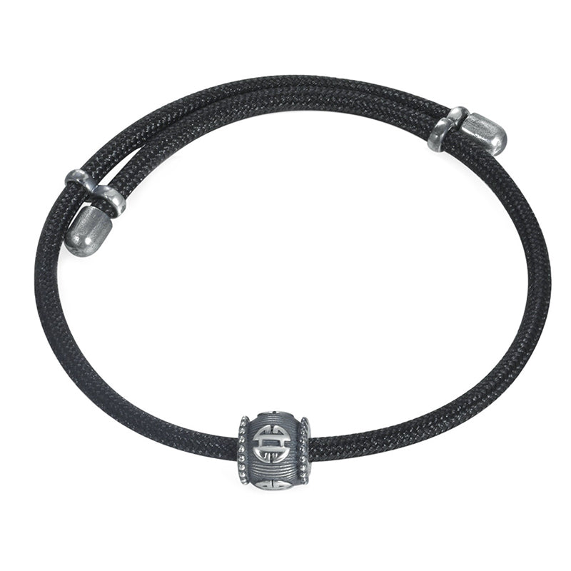 Vintage Tribal Silver Bracelet Handmade Religious Symbol Jewelry for Men Women