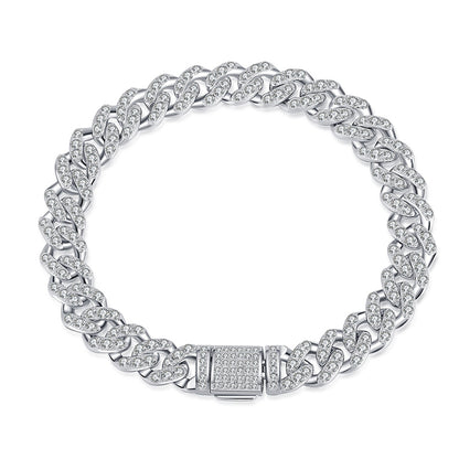 Viral Meteor Shower Star Bracelet in 925 Silver with 4.31-5.75ct Moissanite | 5-Layer Rhodium Plating | Adjustable Sizes 15.5-20cm