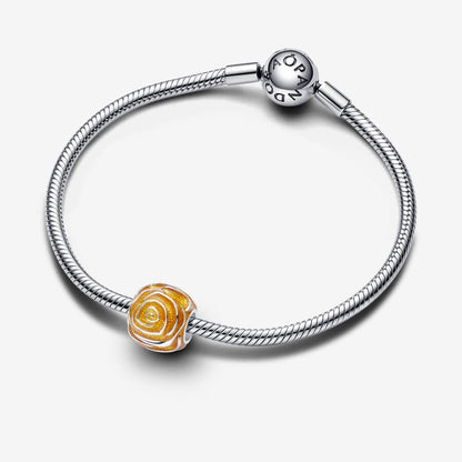 Yellow Rose in Bloom Charm