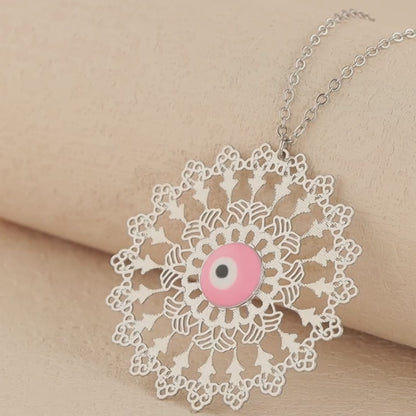 Elegant Vintage Charm Necklace with O-Chain