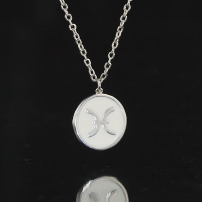 Aries Constellation Silver 'O' Chain Necklace