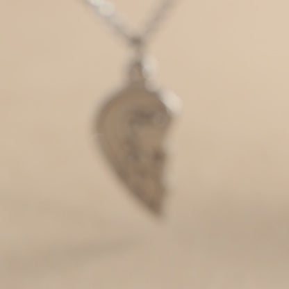 Minimalist Stainless Steel Chain Necklace - Heart Pendant