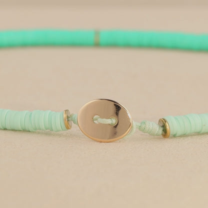 Boho Chic Copper and Soft Pottery Necklace