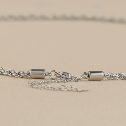 Stainless Steel Minimalist Rope Necklace